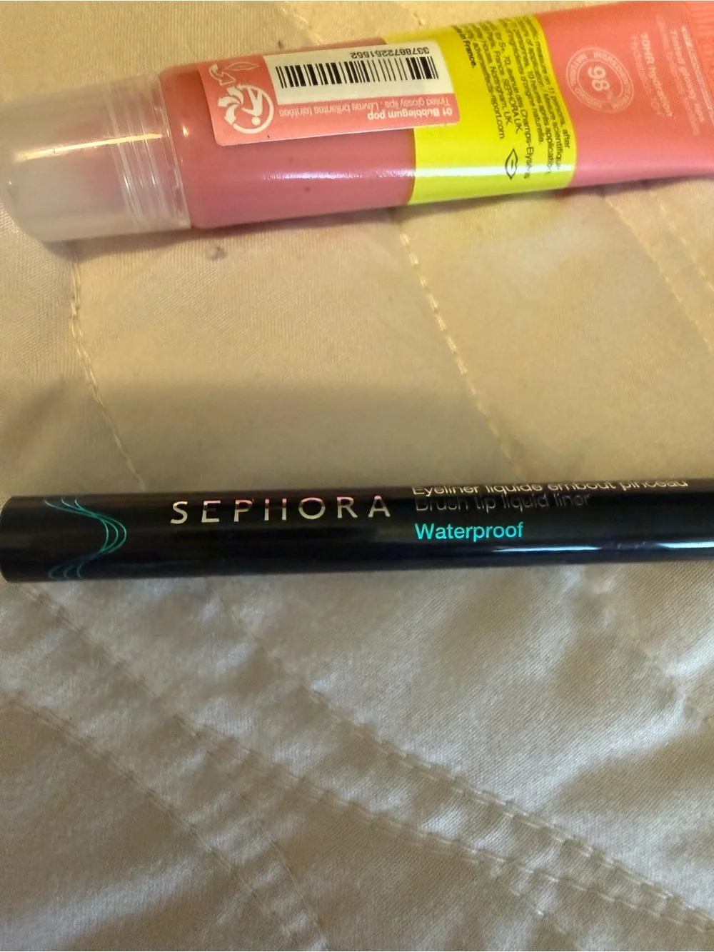 Sephora Glaze Balm Lip Gloss in Pink – Hydrating Sheer Tint and Eyeliner